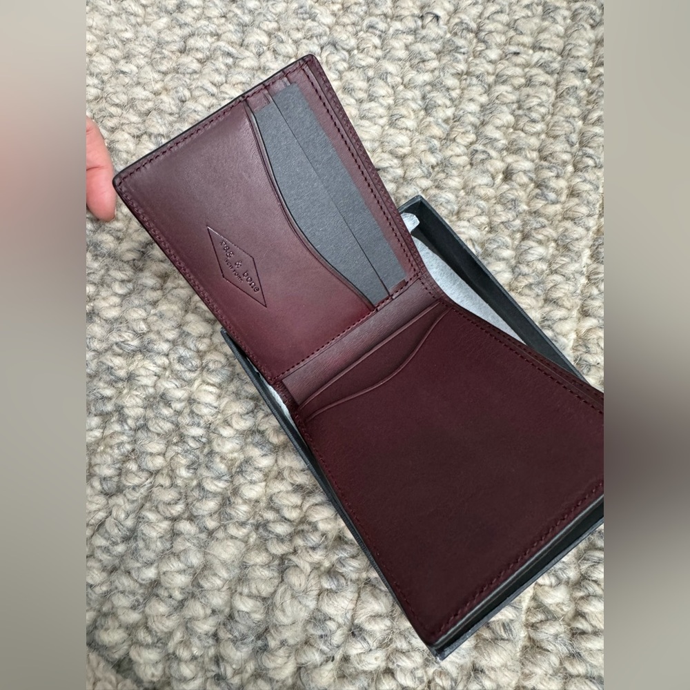 Rag & Bone Mens Leather Wallet - Brown